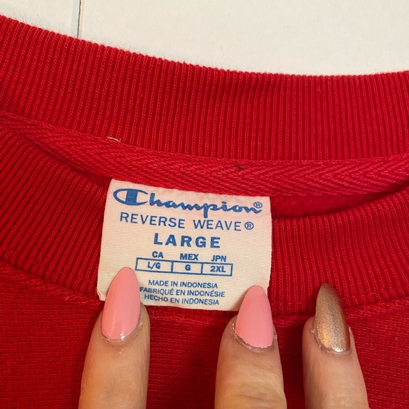 Red Champion Cropped sweater - Picture 3 of 4